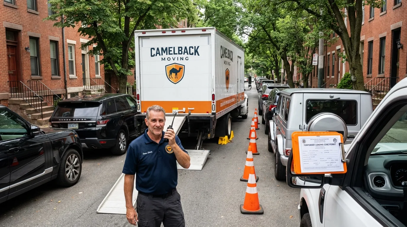 City street loading permit setup in North Versailles, PA